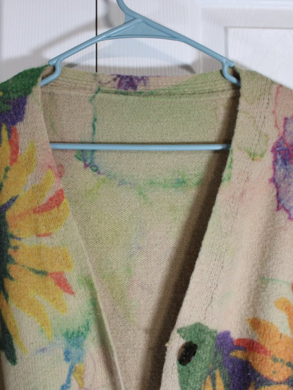 Boutique Inspired Cottagecore Cotten/Linen Sunflower Cardigan - Picture 3 of 15